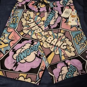 Comic Print Men's Shorts